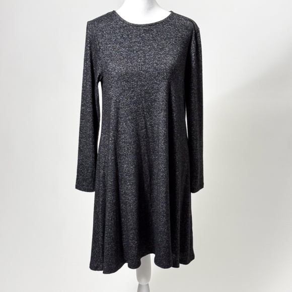 EUC Old Navy Dark Charcoal Knit Long Sleeve Dress – Size Small – Retail $50 🖤✨ - Picture 13 of 13